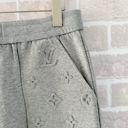 Louis Vuitton Embossed Signature Detail Pants "Grey"