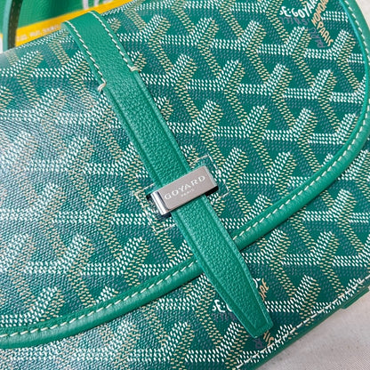Goyard Belvedere PM Leather Handbag