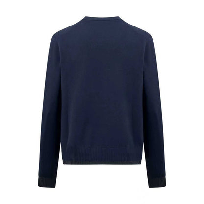 Miu Miu Silk Cashmere Cardigan Sweater "Navy"