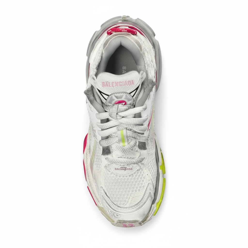 Balenciaga Runner "White-Pink-Yellow"