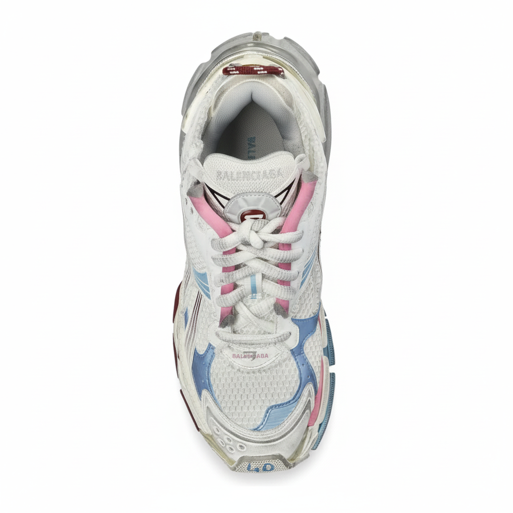 Balenciaga Runner "White-Blue-Pink"