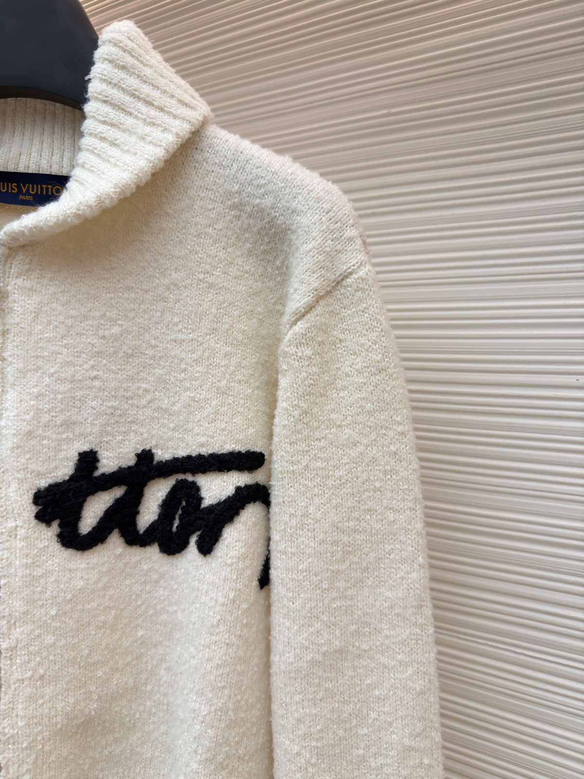 Louis Vuitton Embroidered Signature Zippered Blouson "Milky White"