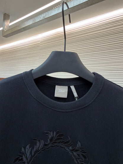 Dior Médaillon Sweatshirt "Black Cotton Fleece"