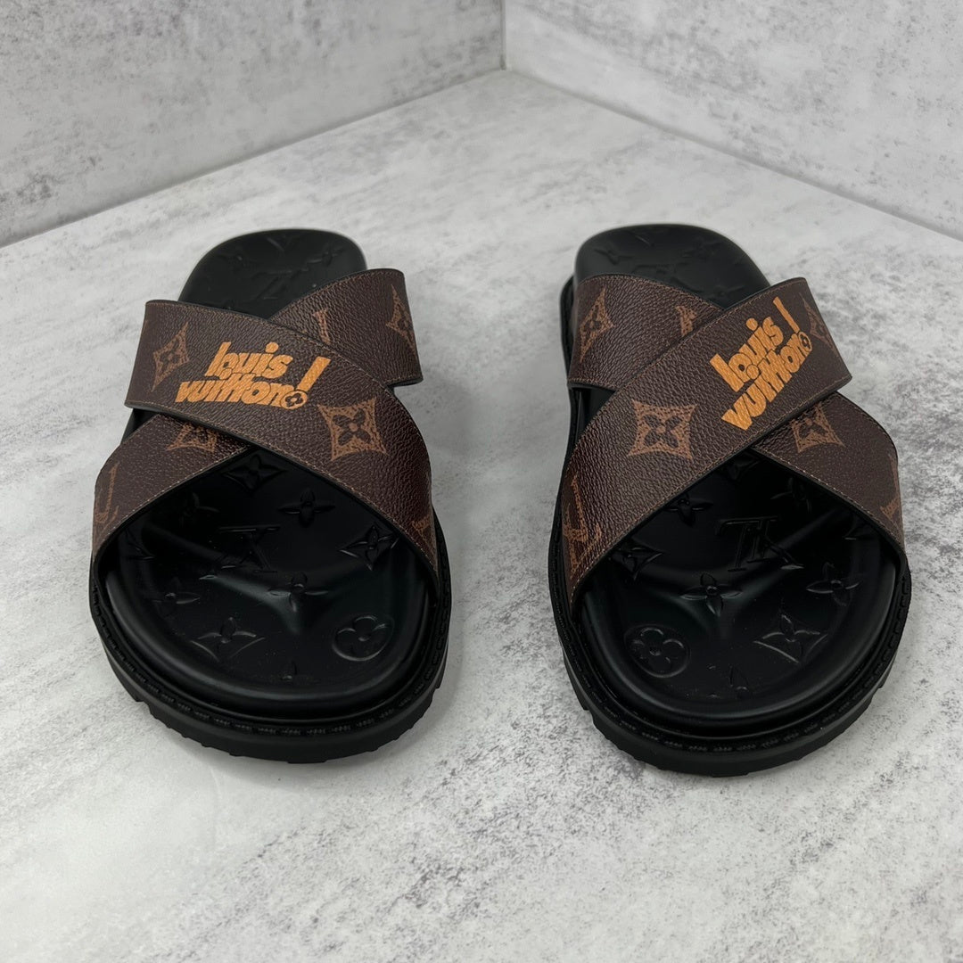 Louis Vuitton Slides "Brown-Black"