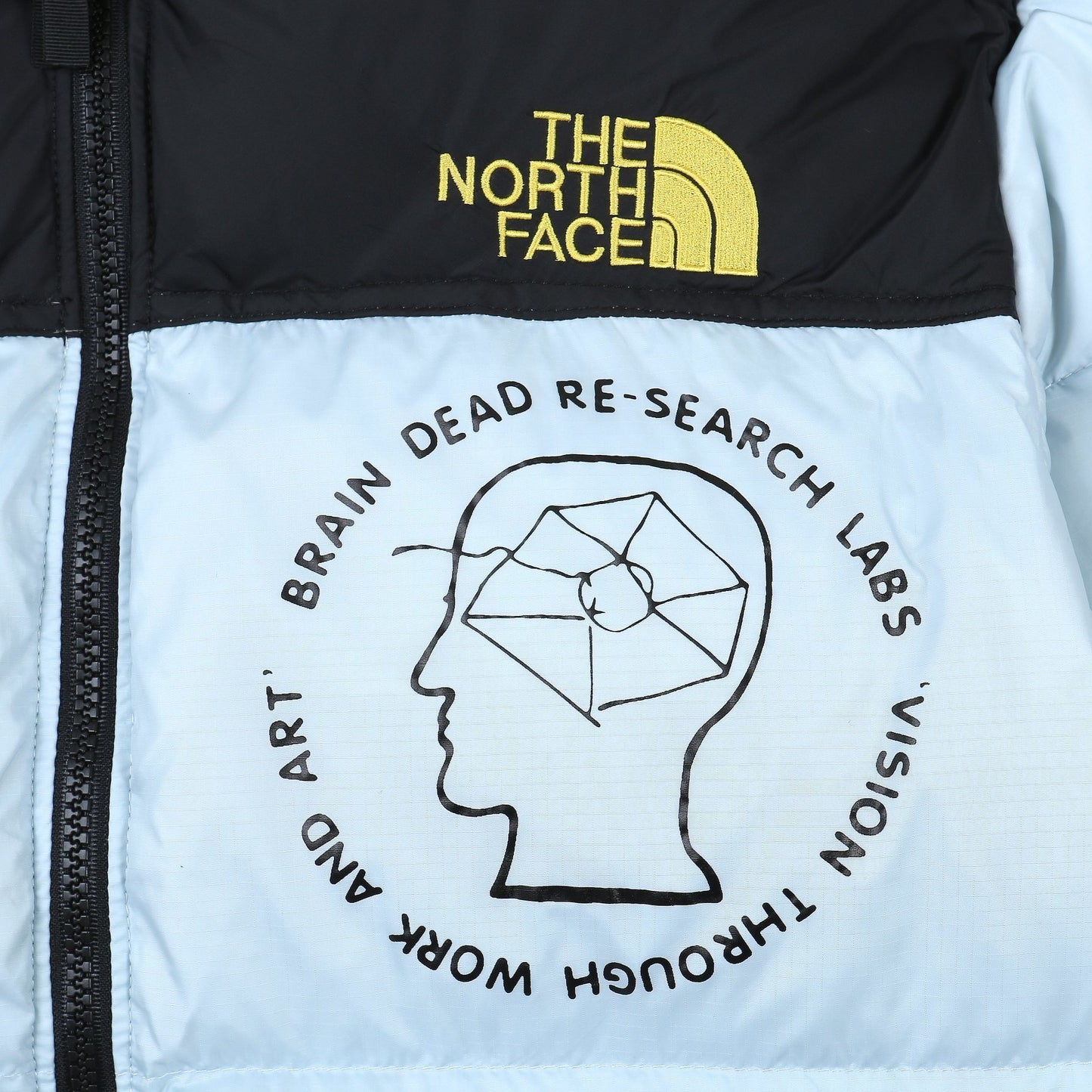 Brain Dead x The North Face Down Jacket "Baby Blue-Black"
