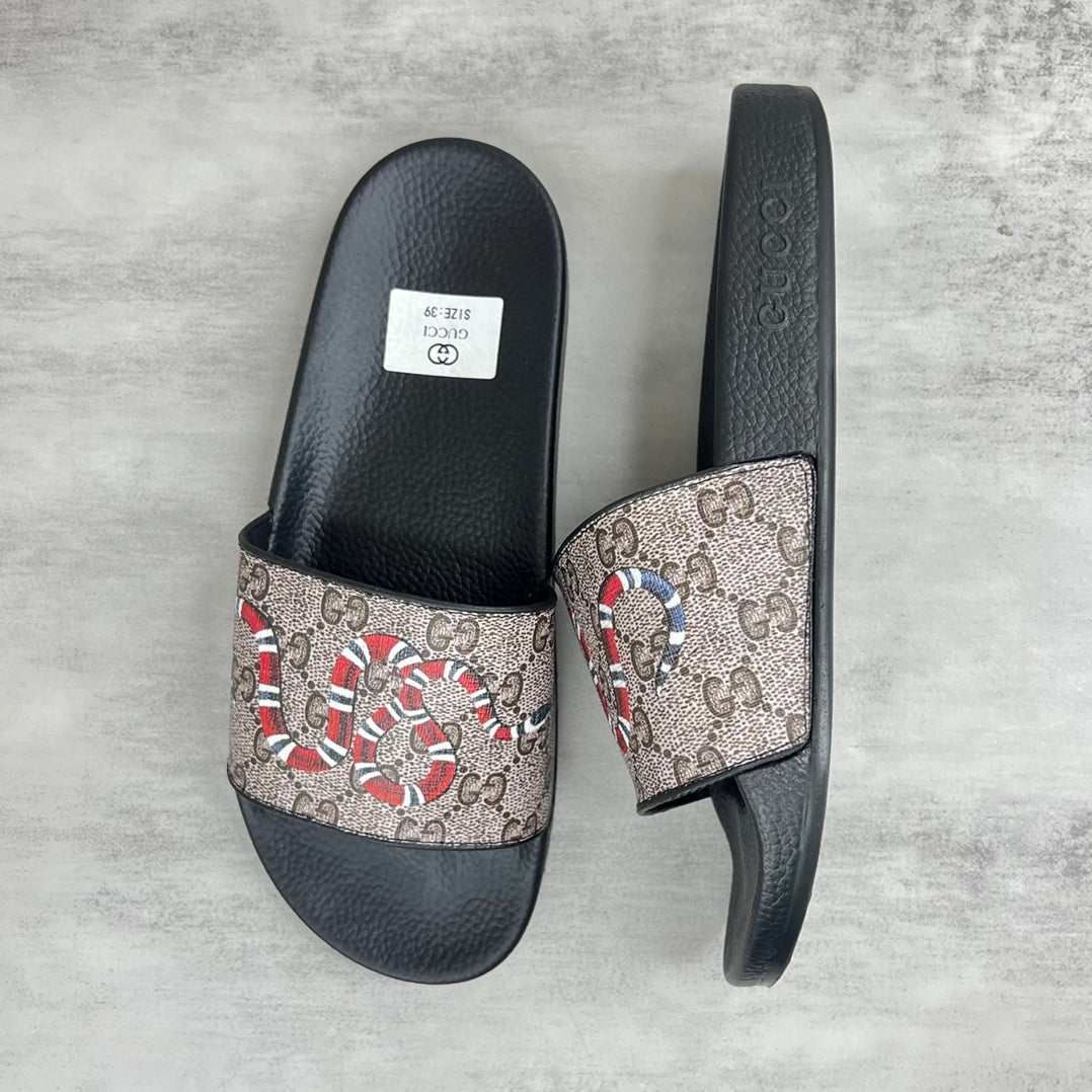 Gucci Snake Print "Black-Beige"