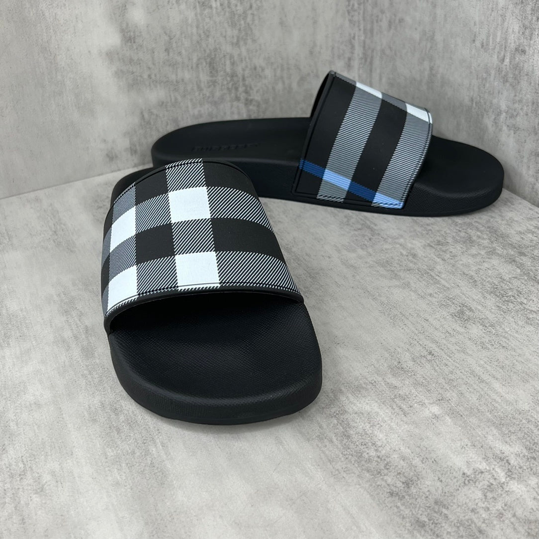 Burberry Slides "Black-Grey-White"