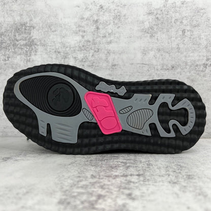 Off-White Sponge Mid "Black-Fuschia"