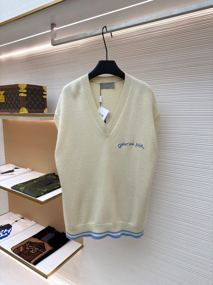 Dior Christian Dior Tag Sweater Vest "Beige"