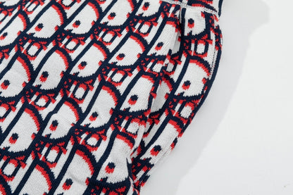 Dior Oblique Twill Shorts "White-Blue-Red"