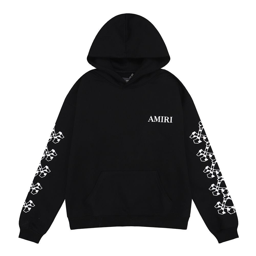 Amiri Checkered Bones Hoodie "Black"