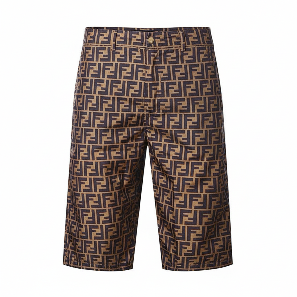 Fendi FF Monogram Shorts "Beige"