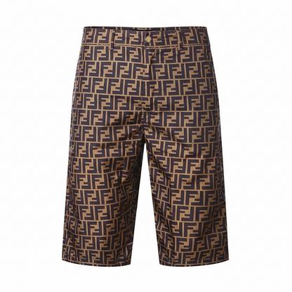 Fendi FF Monogram Shorts "Beige"