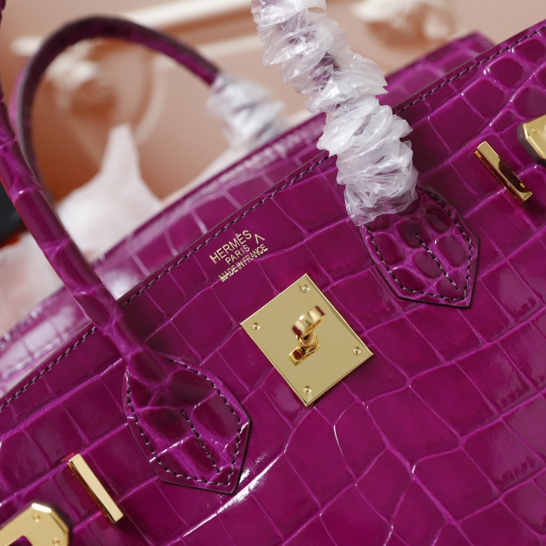 Hermès Crocodile Birking 35