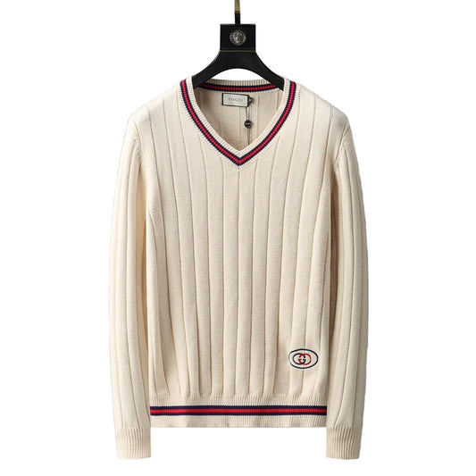 Gucci V-Neck Sweater "Ivory"