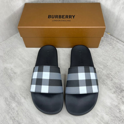 Burberry Slides "Black-Grey-White"