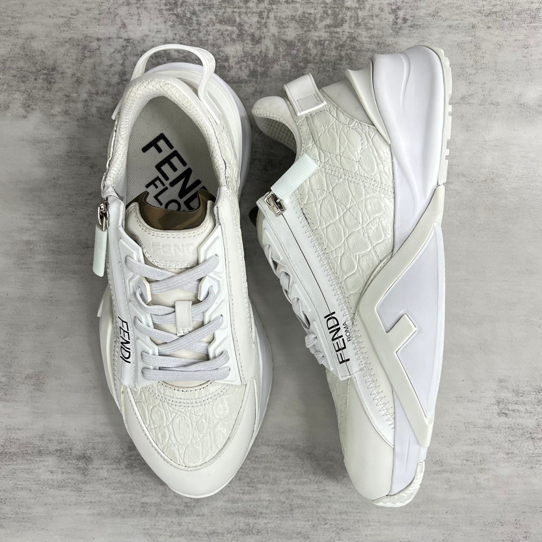 Fendi Flow "White Crocodile Pattern"