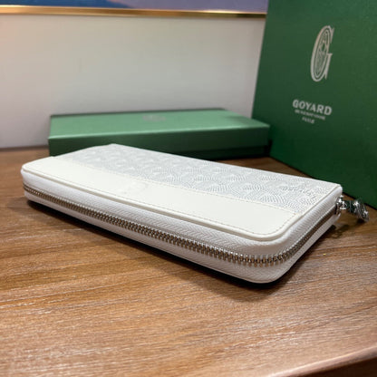Goyard Matignon GM Wallet "White"