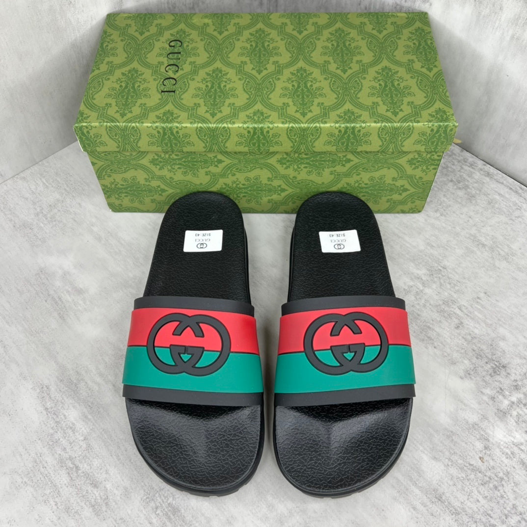 Gucci Slides "Black-Green-Red"