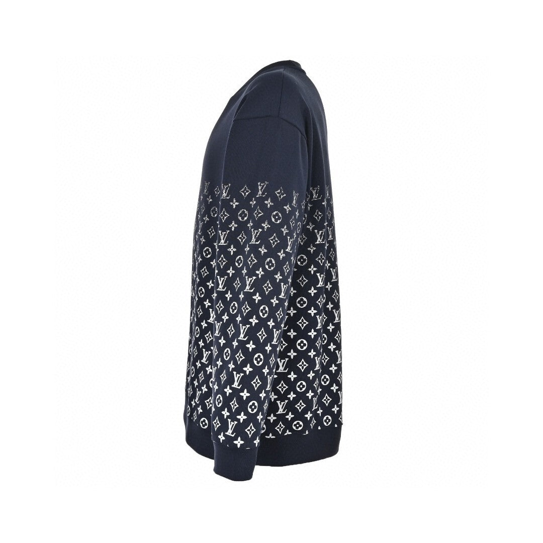 Louis Vuitton Gradient Monogram Sweatshirt "Navy Blue"