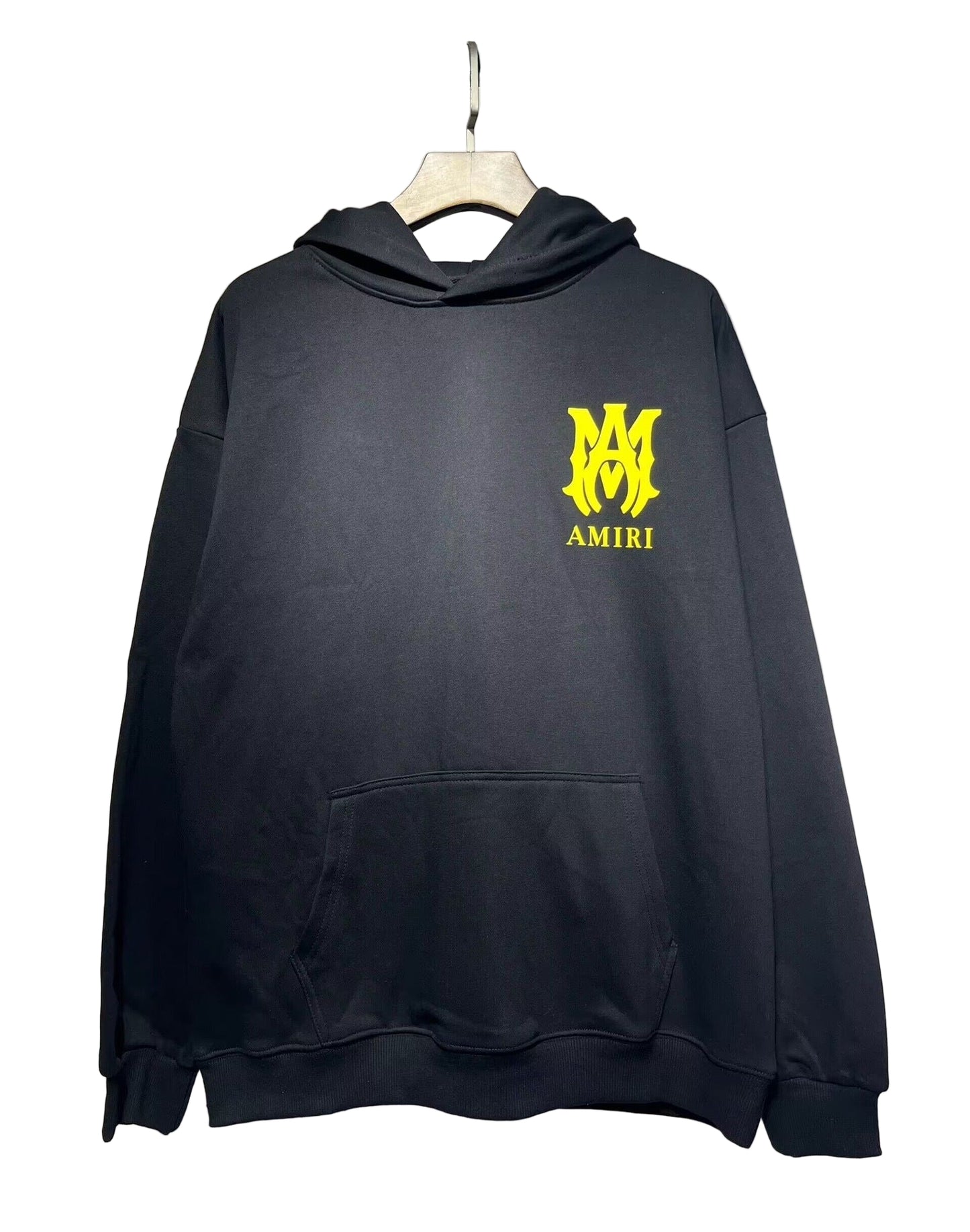 Amiri MA Logo Hoodie "Black-Yellow"