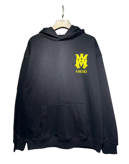 Amiri MA Logo Hoodie "Black-Yellow"