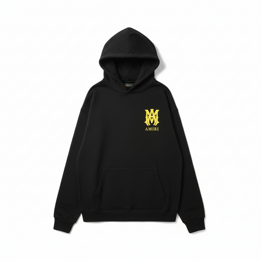 Amiri MA Logo Hoodie "Black-Yellow"
