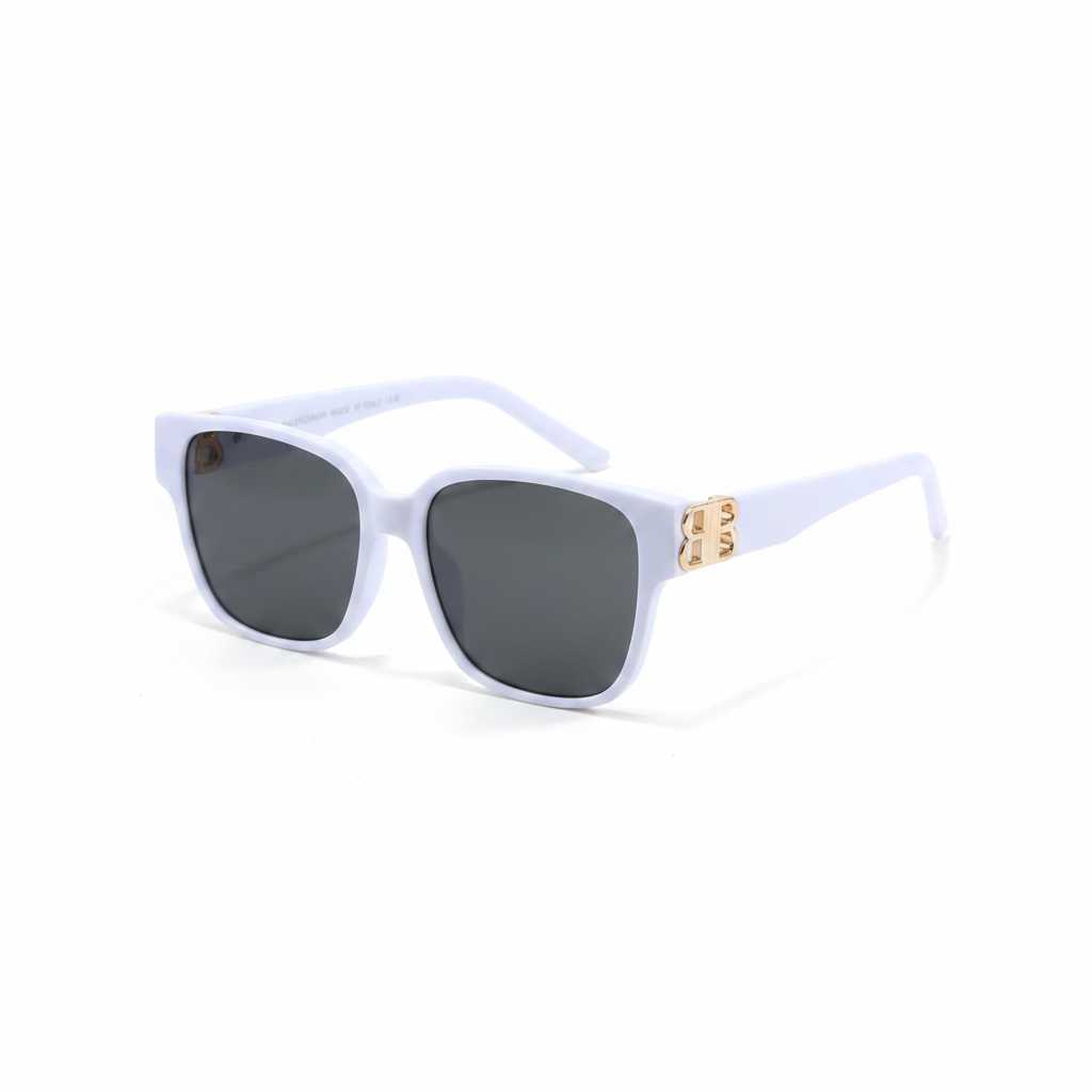 Balenciaga BB Sunglasses "White-Gold"