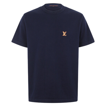 Louis Vuitton Short-Sleeved Crewneck With Signature "Deep Navy"