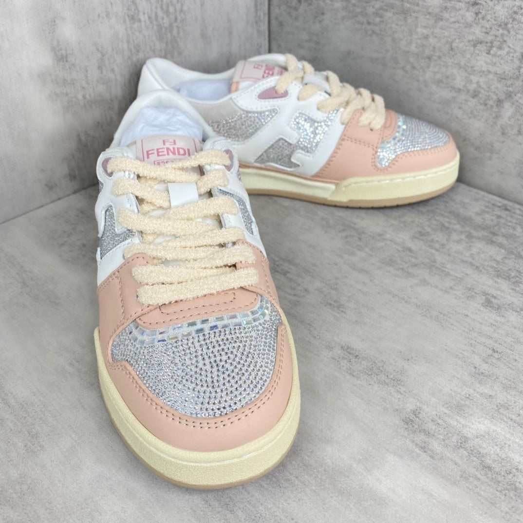 Fendi Match "White-Pink" Crystals