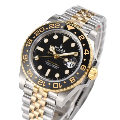Rolex GMT Master II 40mm SS/YG Jubilee Bracelet Black Dial