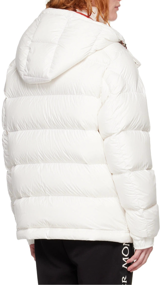 Moncler Poirier Down Jacket "White-Red"