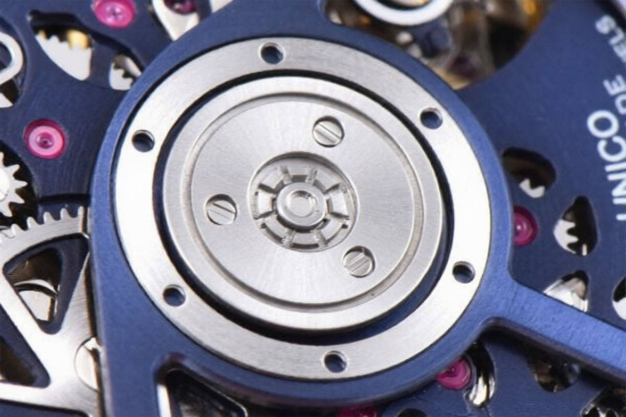 Hublot Square Bang Unico 42mm Rose Gold Blue Rubber Strap Skeleton Dial