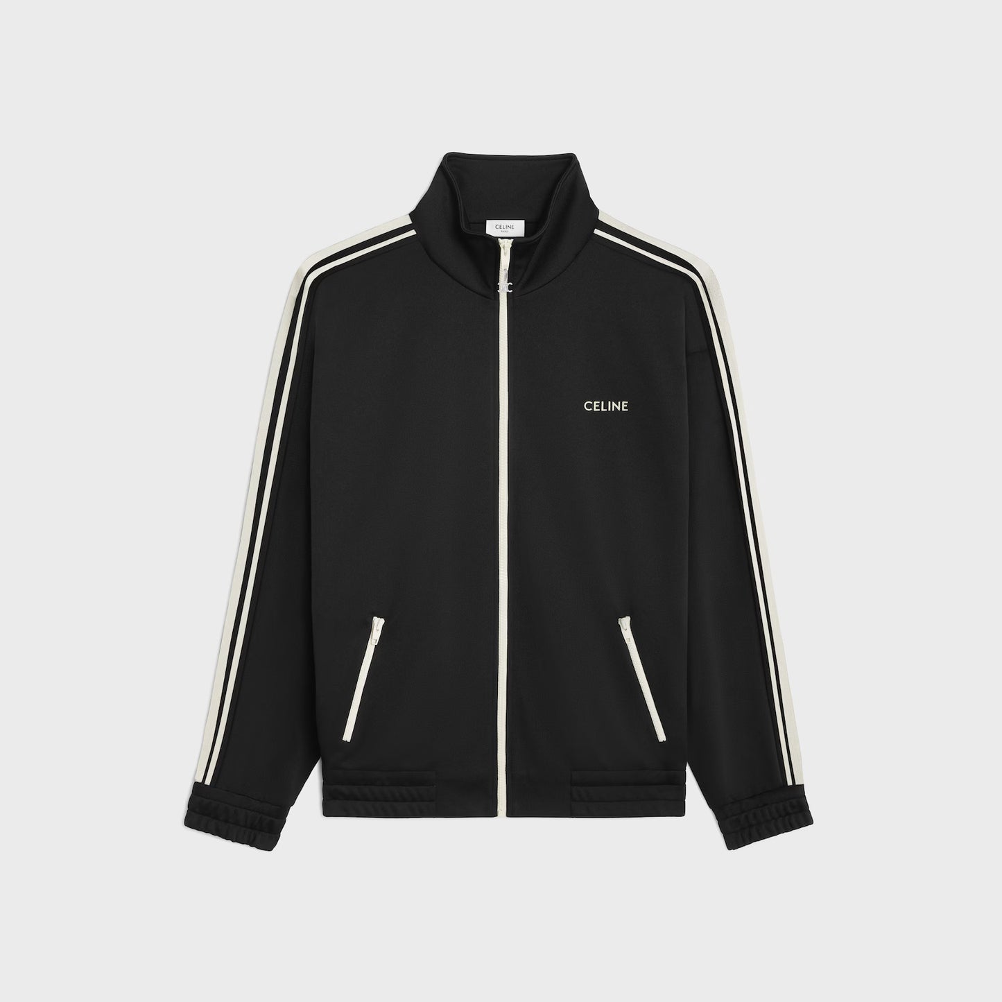 Celine Tracksuit Zip-Up Hoodie "Black"