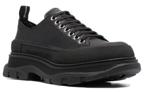 Alexander McQueen Tread Slick Leather Low "Black"