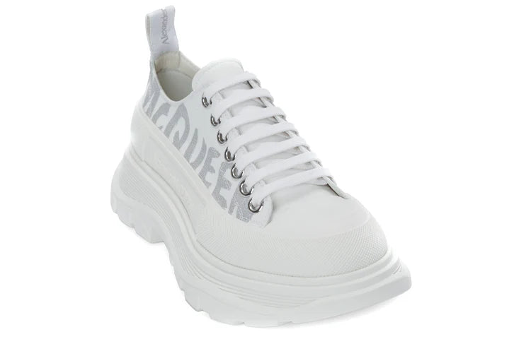 Alexander Mcqueen Tread Slick Low "Graffiti White-Silver"