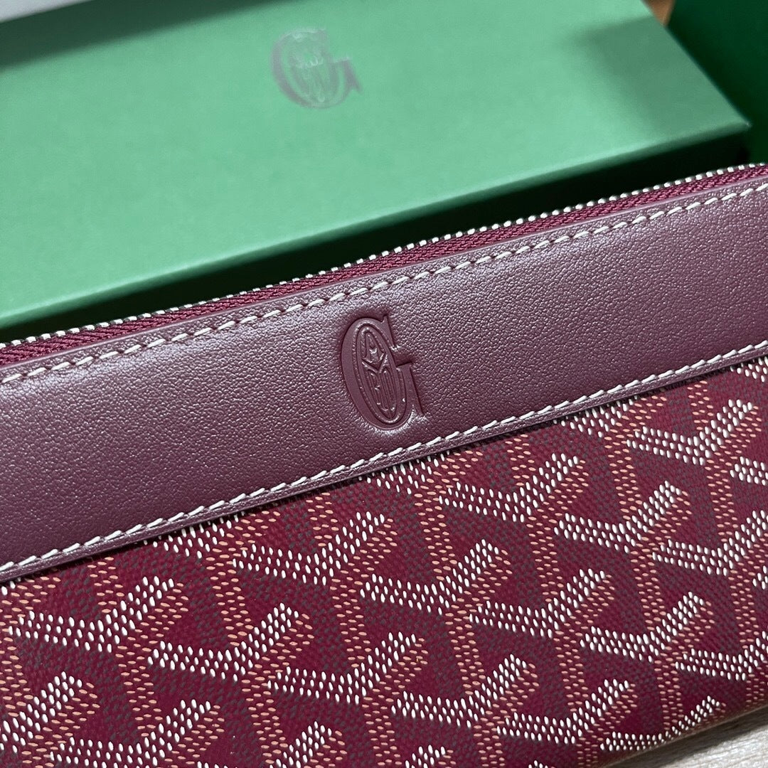 Goyard Matignon GM Wallet "Burgundy"