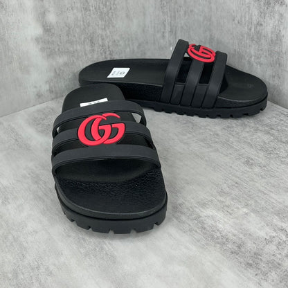 Gucci Slides "Black-Red"