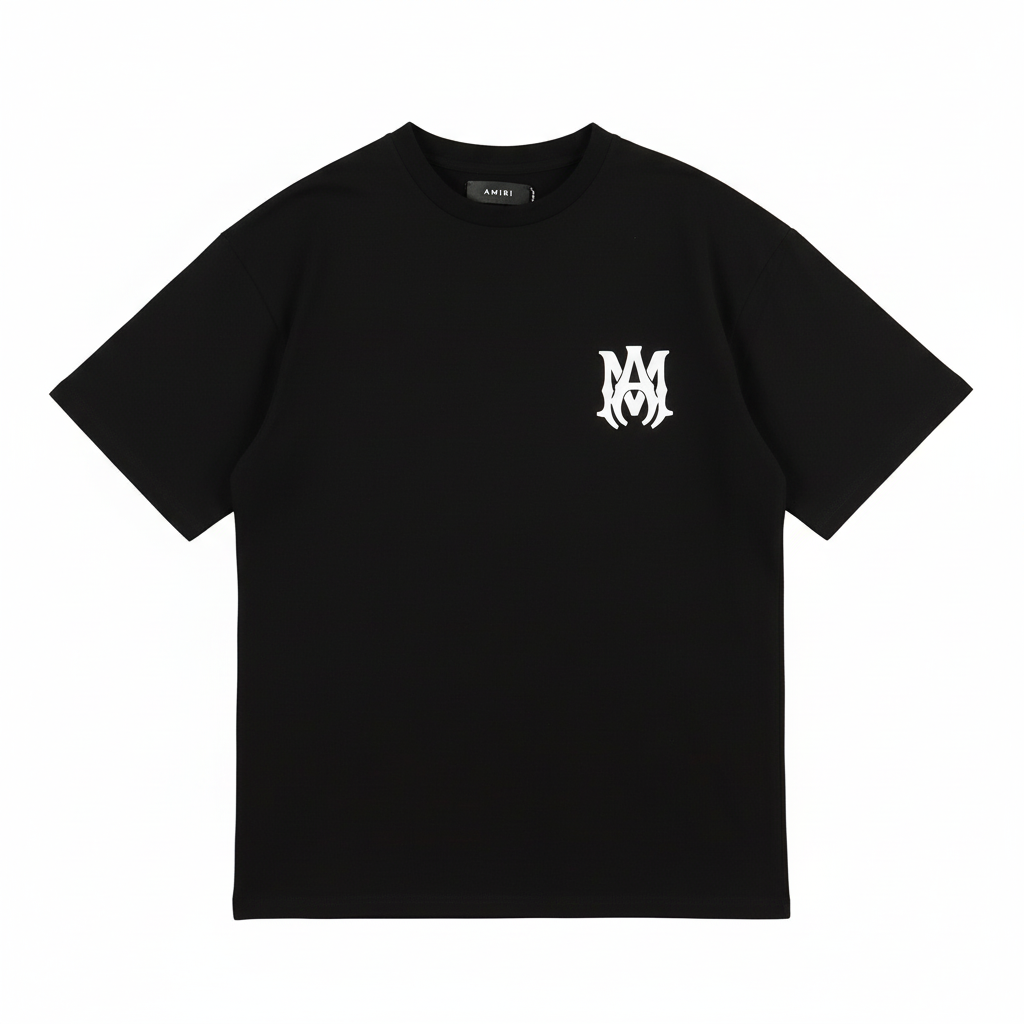 Amiri MA Core Logo Print "Black-White"