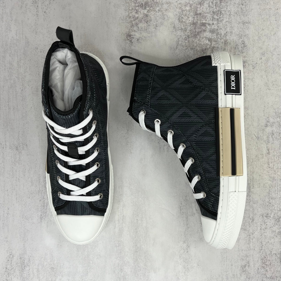Dior B23 High-Top "Black CD Diamonds"