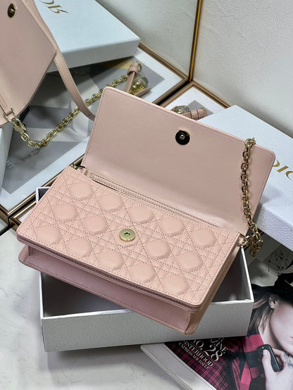Dior My Dior Mini Bag "Powder Pink Cannage Lambskin"
