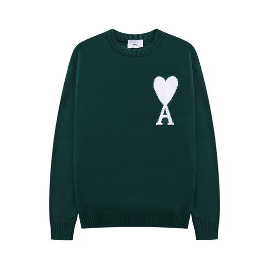 AMI Paris Ami De Coeur Sweater "Dark Green"