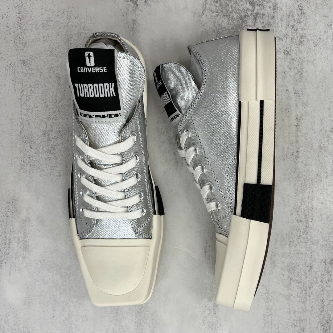Rick Owens x Converse TURBODRK Low "Silver"