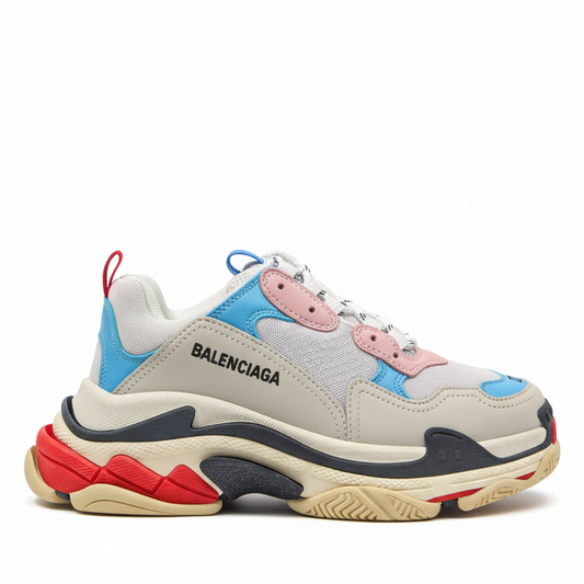 Balenciaga Triple S "White-Blue-Red"