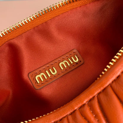 Miu Miu Wander Matelassé Nappa Leather Hobo Bag