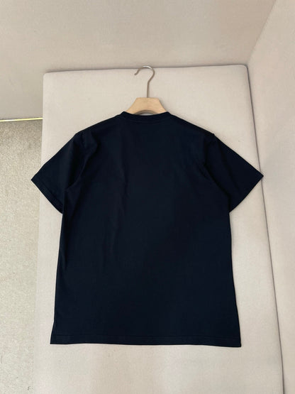 Dior CD Box T-Shirt "Black Cotton Jersey"