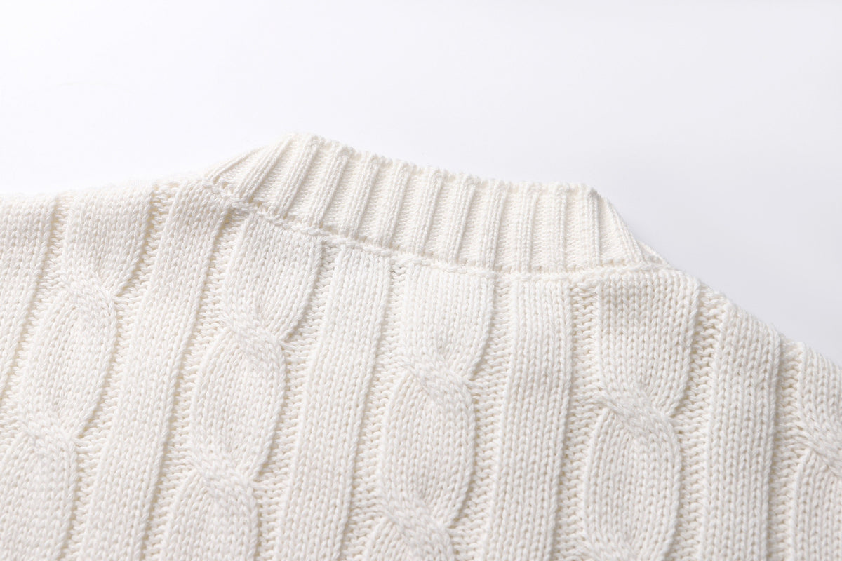 Prada Cotton Crew-neck Sweater "White"