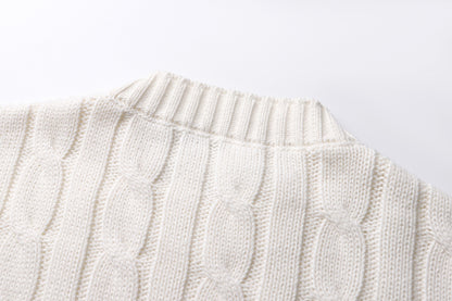 Prada Cotton Crew-neck Sweater "White"