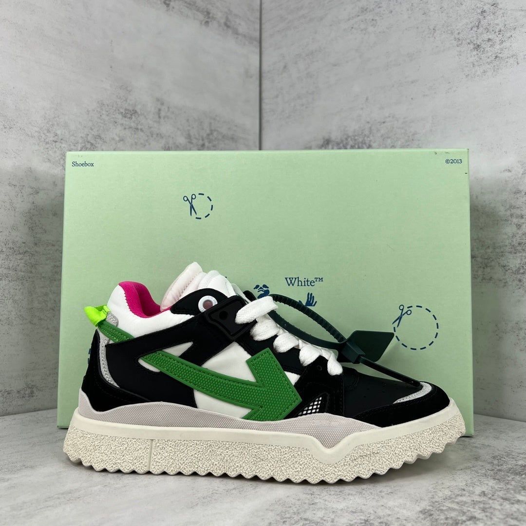 Off-White Sponge Mid "Black-White-Green"