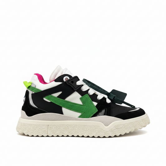 Off-White Sponge Mid "Black-White-Green"